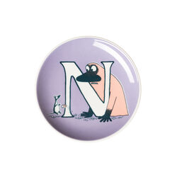 Alphabet mini plate N, Moomin Arabia
