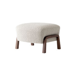 Wulff ATD2 Lounge Chair and ATD3 Pouf, Karakorum 003/oiled walnut, &Tradition