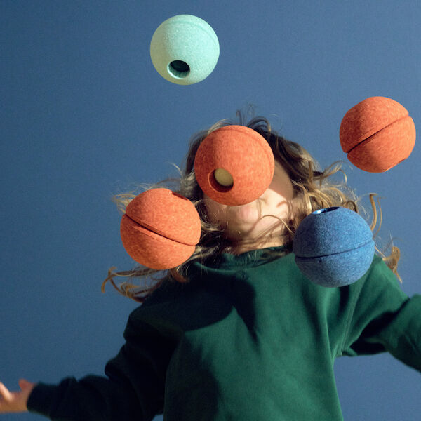 3 x Foam Balls, ocean mint/forest green, MODU