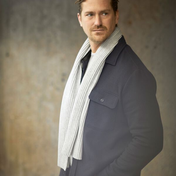 Pleece Short Scarf, light grey, Design House Stockholm