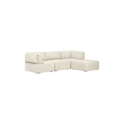 3-seater Wonder Sofa with Armrests and Chaise Longue, Mumble 03, GUBI