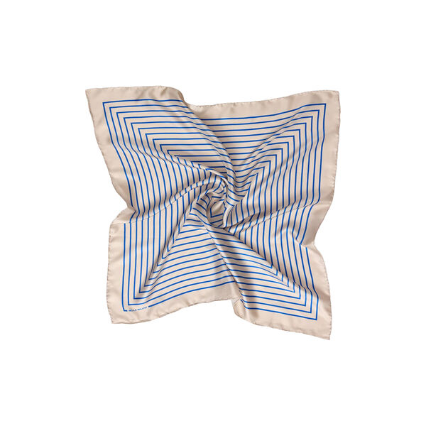 GRAPHIC&nbsp;STRIPES Scarf, cream/blue, Bella Ballou