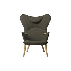 CH78 Mama Bear loungestol, green/s&aring;pbehandlad ek, Carl Hansen & S&oslash;n