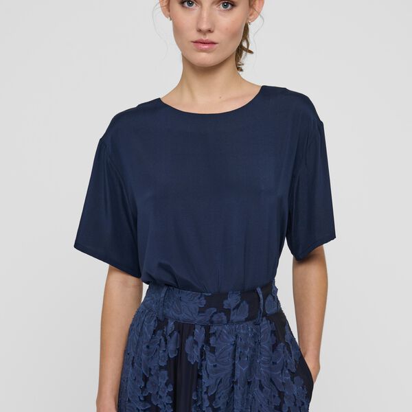 SolanaDEA Blouse Short Sleeved, imperial, Dea Kudibal