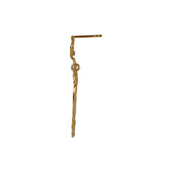 Funky Heart Earring Single, gold Funky Heart Earring Single, gold, Stine A Jewelry
