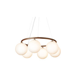 Miira 6 Circular Pendant, dark bronze/opal, Nuura