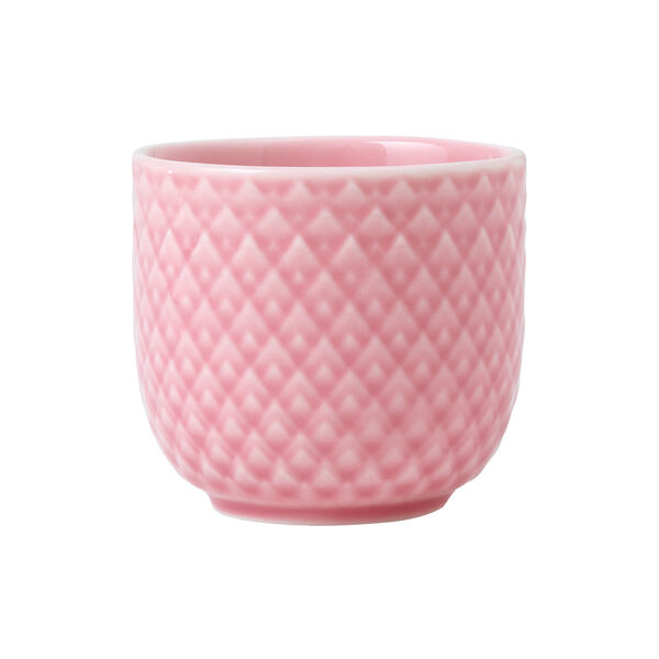 Rhombe Color äggkopp, rosa, Lyngby Porcelæn
