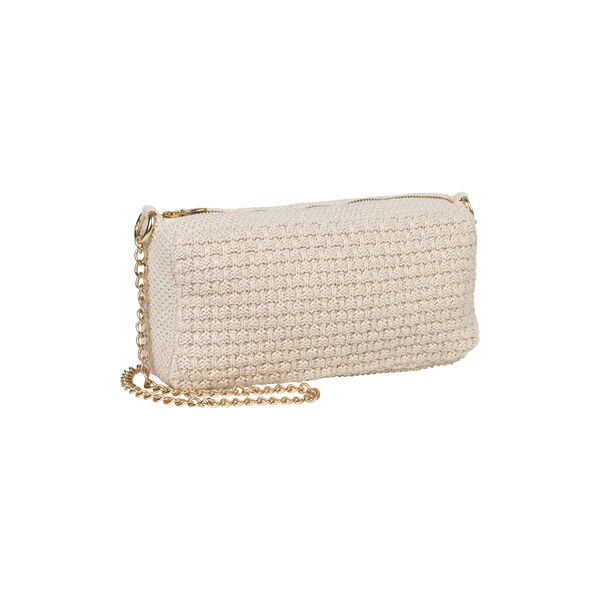 Stickad Clutch Kedja Petra, beige melange, By LOHN