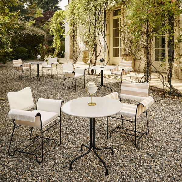 Carmel Bistro Outdoor Dining Table, matt clam white Carmel Bistro Outdoor Dining Table, matt clam white, GUBI