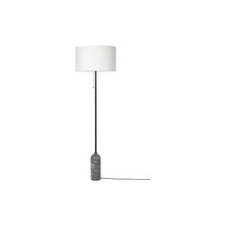 Gravity golvlampa, gr&aring; marmor/vit, GUBI