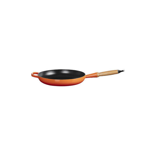Signature gjutj&auml;rn stekpanna med tr&auml;handtag &Oslash; 28 cm, volcanic, Le Creuset