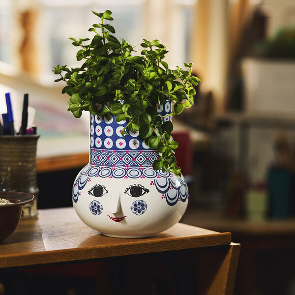 Olga Vas, blå, Bjørn Wiinblad