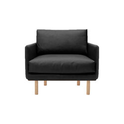 Emo Loungestol, Dakar Black/naturoljad ek, Bruunmunch Furniture