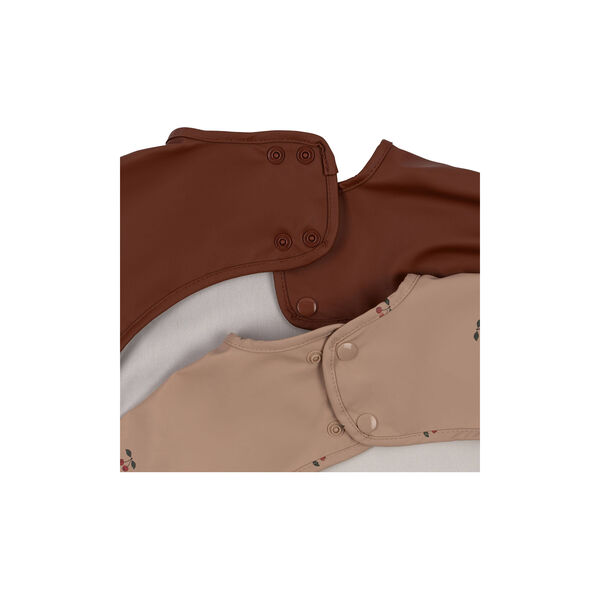 2-pack långärmad haklapp, cherry 2-pack långärmad haklapp, cherry, Konges Sløjd