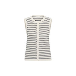 GemmaPW Cardigan, dark navy twin stripe, Part Two
