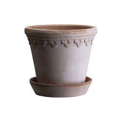 Københavner RAW kruka med fat, rosa, Bergs Potter