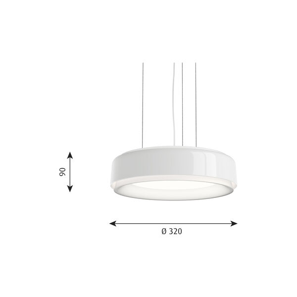 LP Grand pendel, vit, Louis Poulsen