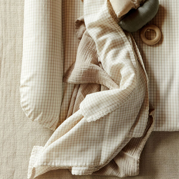 Mio Muslin Cloths, mini check, Dear April