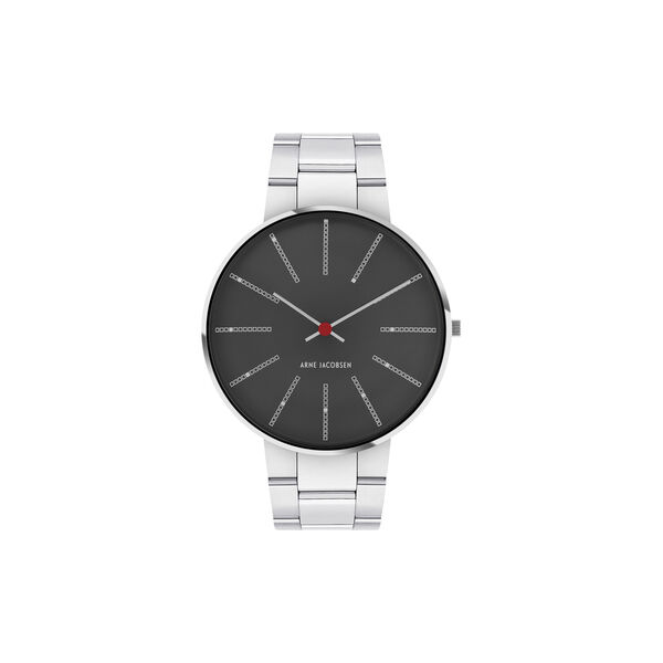 Bankers armbandsur, grey/silver, Arne Jacobsen Watches