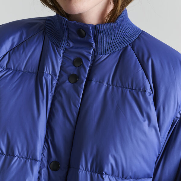 Feather down kappa med knappar, twilight blue, BITTE KAI RAND