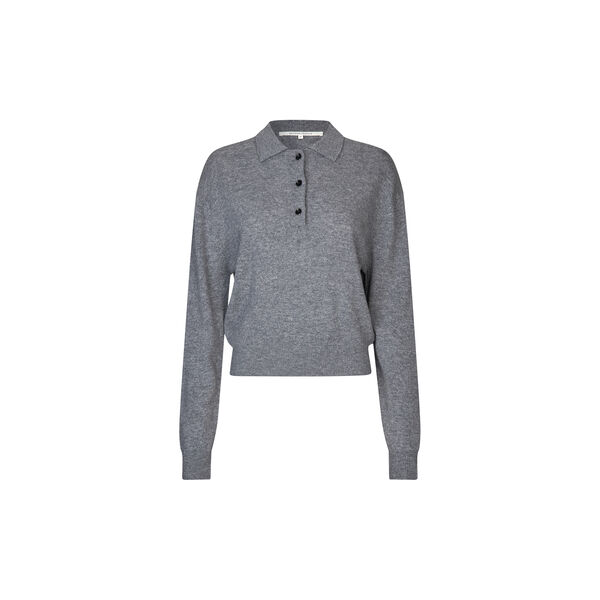 Vilena Knit LS, grey melange, Second Female