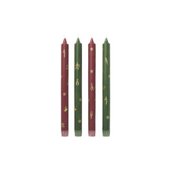 Star Fluted Christmas Candles 4 st., Royal Copenhagen