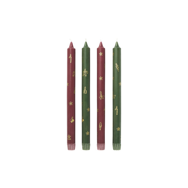 Star Fluted Christmas Candles 4 st., Royal Copenhagen