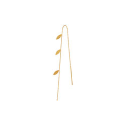 Three Leaves Earring Single, gold, Stine A Jewelry