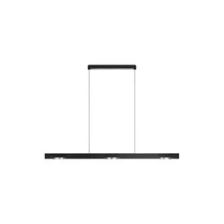 INLAY S1250 LINEAR DISC Pendant, matt black/satin silver, LIGHT-POINT