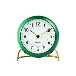 AJ Station bordsur, gr&ouml;n, Arne Jacobsen Clocks