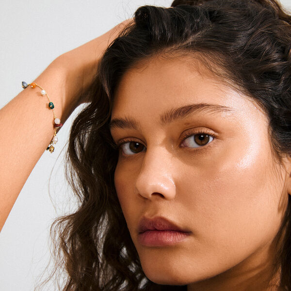 BETWEEN armband guldpläterad, Pilgrim