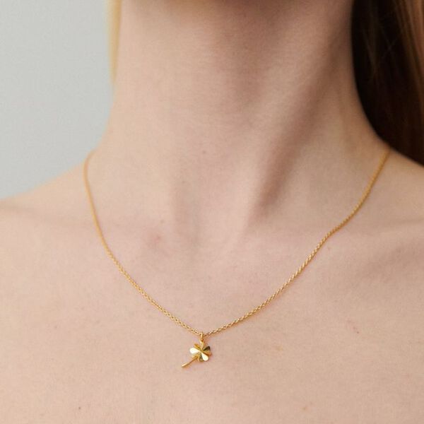 Clover halsband, guld, Pernille Corydon Jewellery