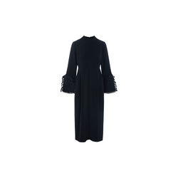 Sakura stretch klänning med volanger, black, BITTE KAI RAND