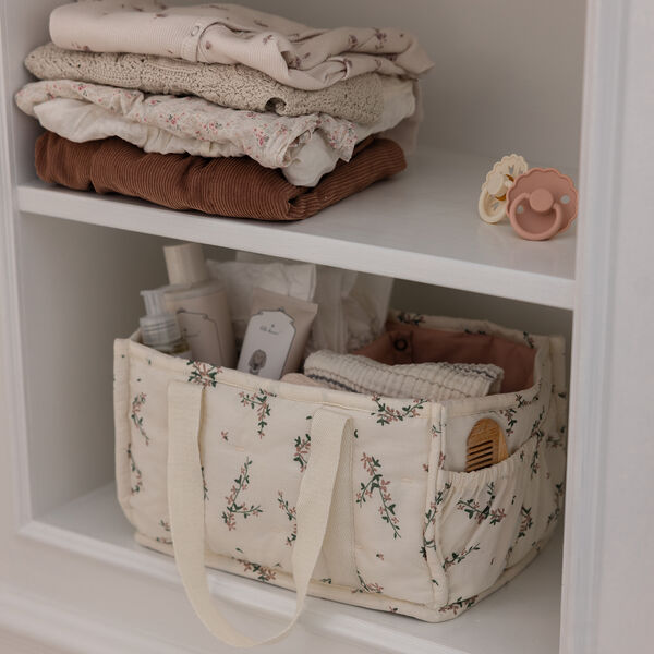 Diaper Caddy, powder blossom, Sebra