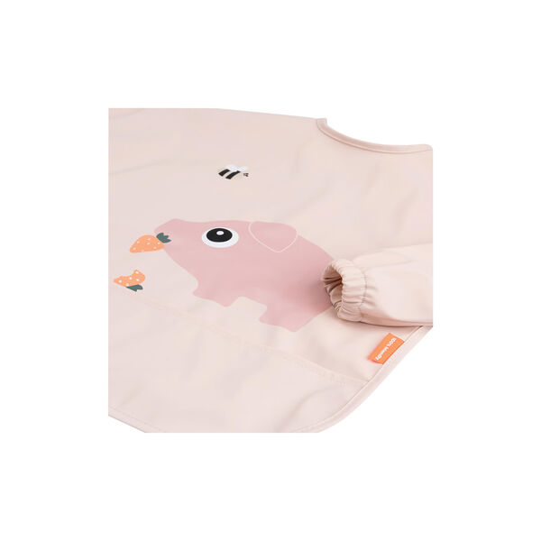 Tiny Farm Sleeved Pocket Bib, powder, Done by Deer