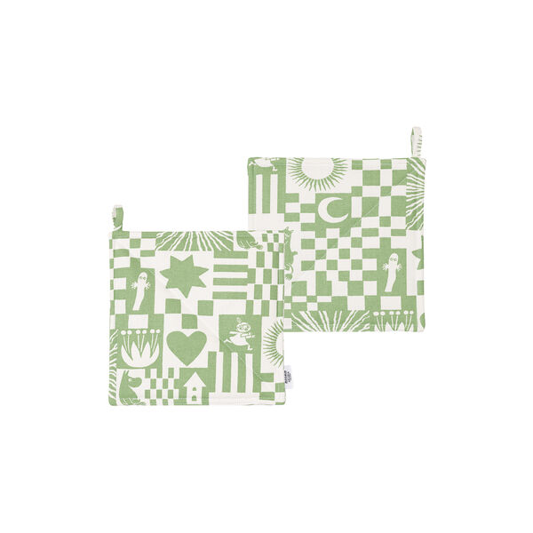 Mumin grytlappar Party green Mumin grytlappar Party green, Moomin Arabia