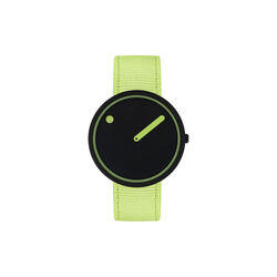 Picto armbandsur, manta ray black/paradise green, PICTO