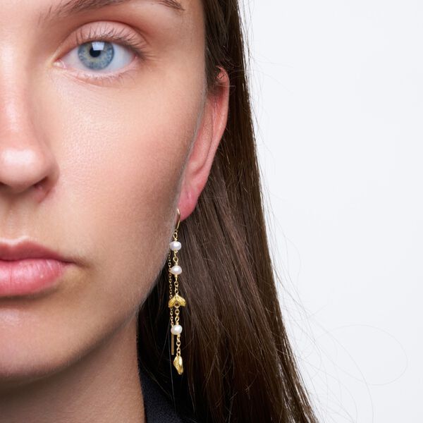 Nadia chain &ouml;rh&auml;ngen, guldpl&auml;terat, Pure by Nat