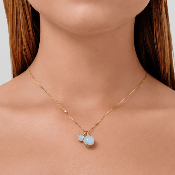 Prime Pendant, gold/milky aqua Prime Pendant, gold/milky aqua, Julie Sandlau