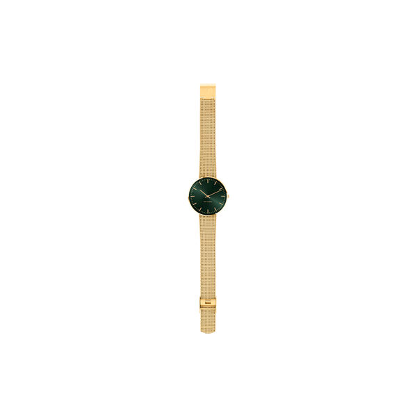 City Hall Evergreen armbandsur, green/gold/matt gold, Arne Jacobsen Watches