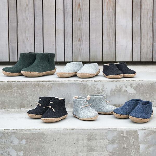 Filtsko barn, koksgrå, Glerups