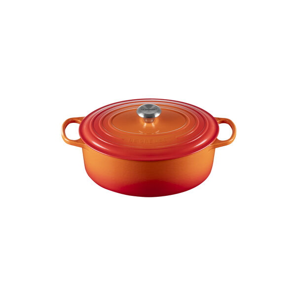Signature gjutj&auml;rn oval gryta &Oslash; 31 cm, volcanic, Le Creuset