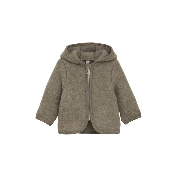 Jacket Ears Wool Fleece, savannah melange, HUTTEliHUT