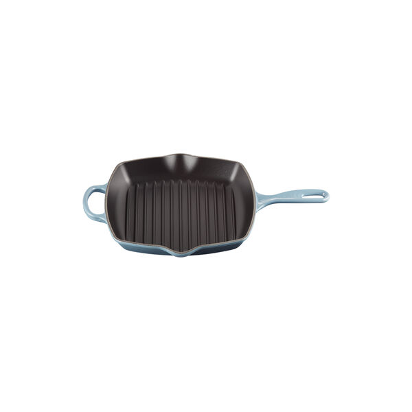 Signature gjutj&auml;rn kvadratisk grillpanna 26 cm, chambray, Le Creuset