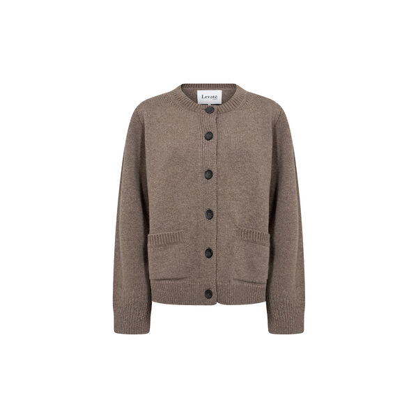 LR-PERLE 9 Cardigan, walnut melange, Leveté Room