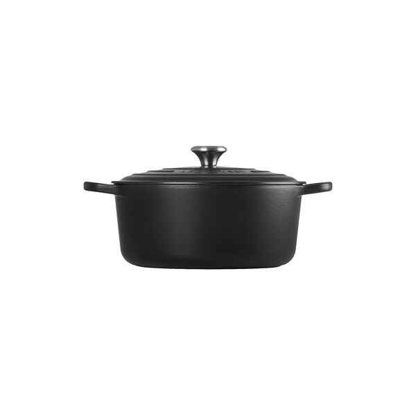 Signature gjutj&auml;rn rund gryta &Oslash; 28 cm, matte black, Le Creuset