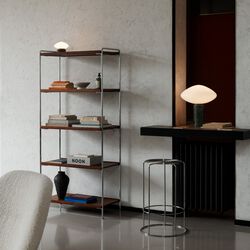 Alima NDS6 | Chrome/Walnut | Shelving System, &Tradition