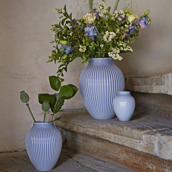 Knabstrup vas ripple, lavender Knabstrup vas ripple, lavender, Knabstrup Keramik