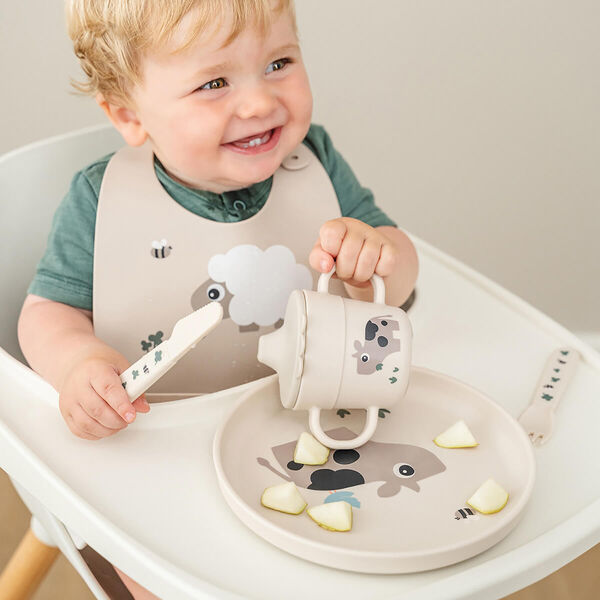 Tiny Farm Foodie tallrik, sand, Done by Deer