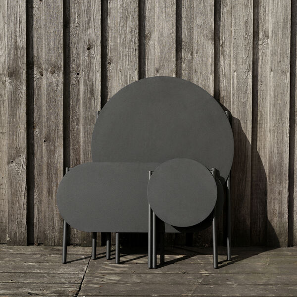 Disc b&auml;nk, black, Zone Denmark